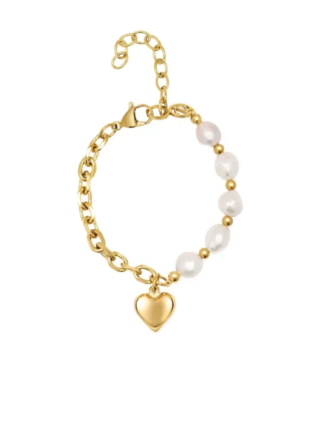 Brăţară Nialaya Jewelry cu perle auriu