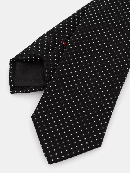 Шелковый галстук Hugo черный