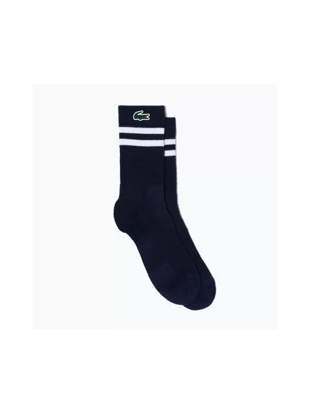Шкарпетки Lacoste темно-сині/білі сині