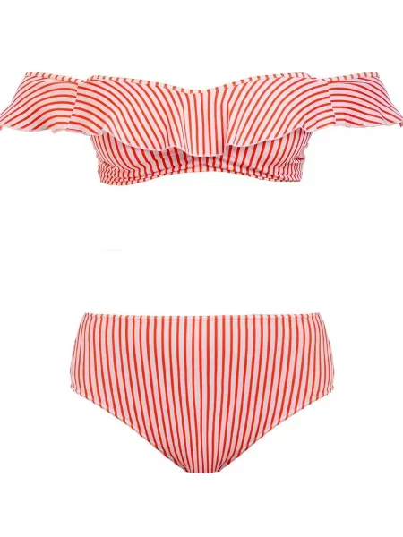 Купальник Freya Totally Stripe червоний/білий поліамід/еластан білий