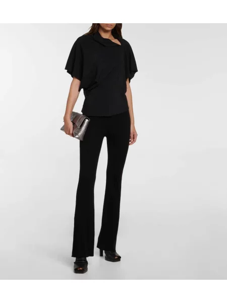 Pantaloni Rick Owens de lână negru