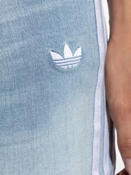 Prugasta odgovarati majica Adidas od jersey smeđa
