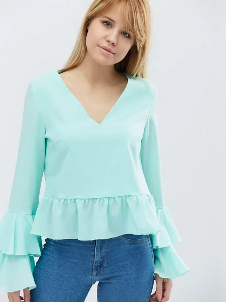 CARICA Блуза блакитний