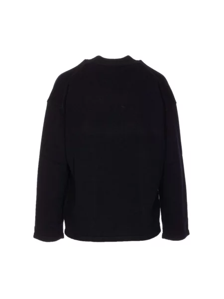 Sweter Max Mara z kaszmiru ze sznurkiem czarny