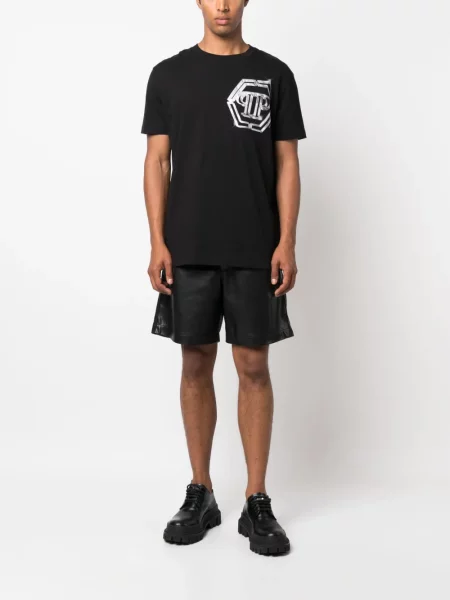 Tričko Philipp Plein s potiskem černé