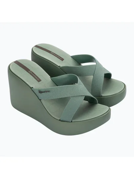 Дамски джапанки Ipanema High Fashion II Slide green/glitter green/grey сиво