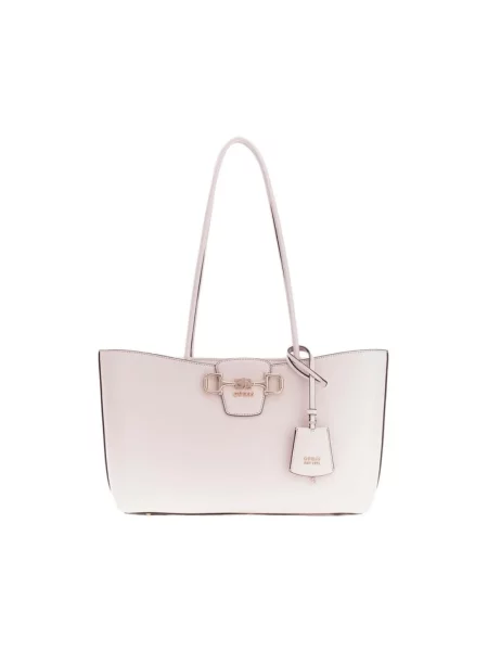 Guess torebka tote z imitacji skóry JANIE biała