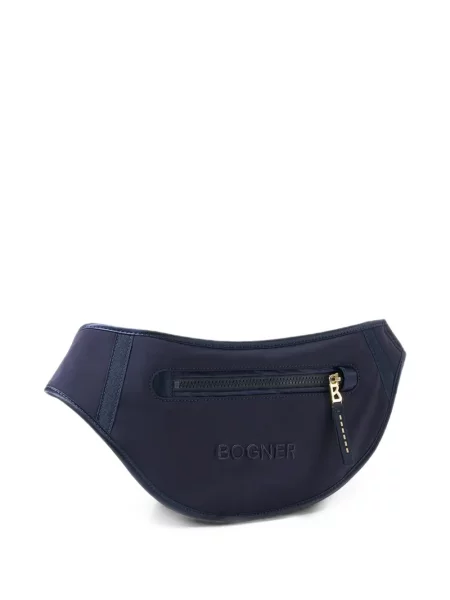 Curea Bogner cu broderie albastru