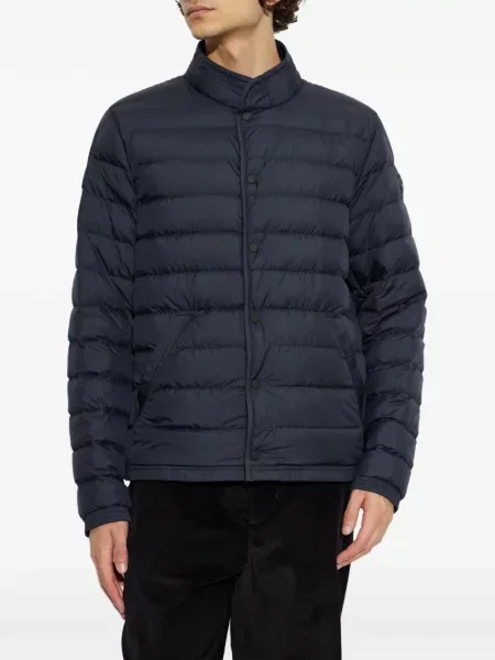 Matlasat geacă cu puf Moncler albastru