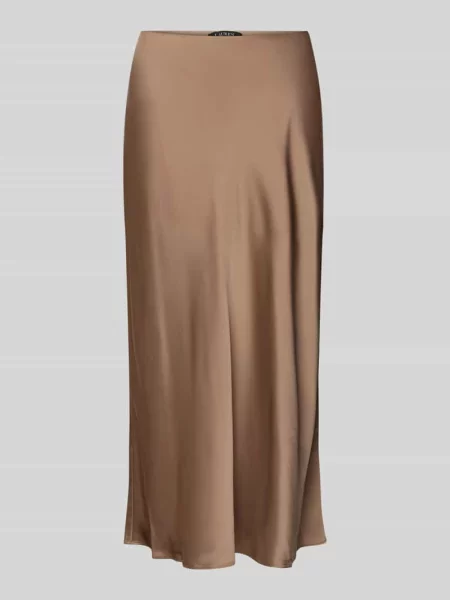 Spódnica midi z plisami model ‘SHARAE’ Lauren Ralph Lauren brązowa