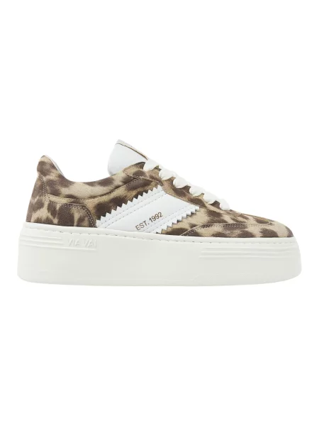 Sneakersy Via Vai skórzane brązowe