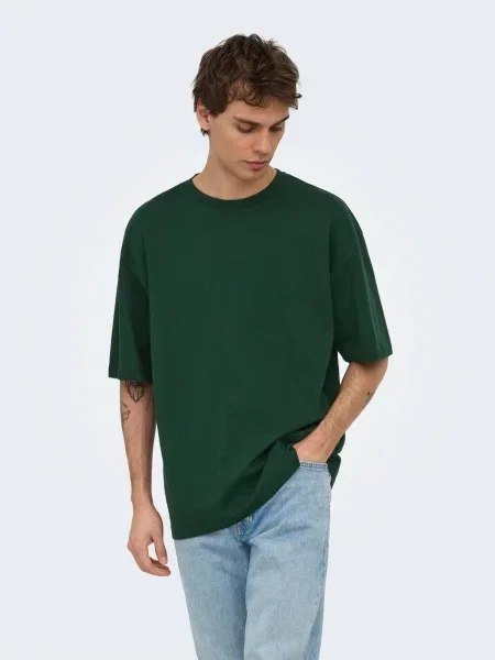 Only & Sons Tričko ONSCASPIAN tmavozelená