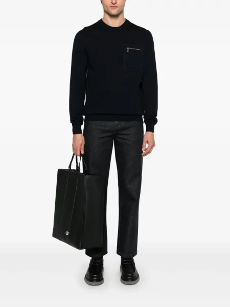 Blugi drepți Fendi negru