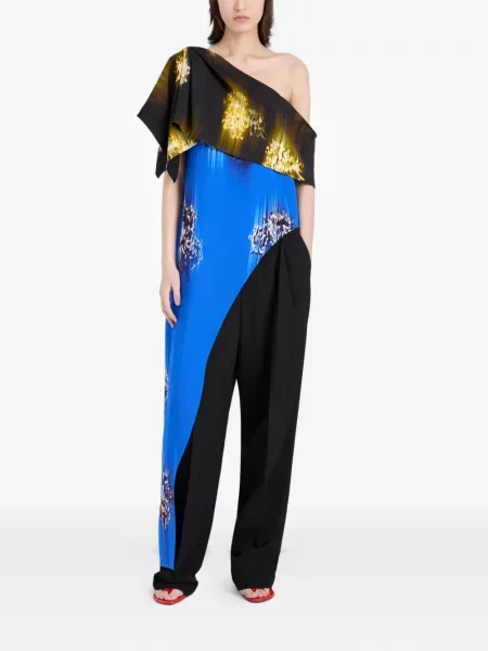 Top Proenza Schouler cu imagine albastru