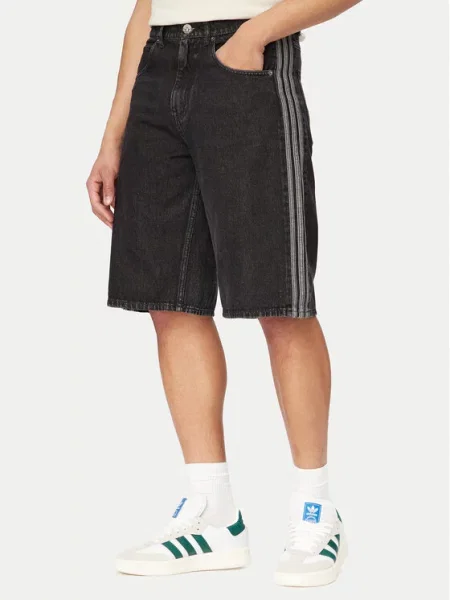Adidas Pantaloni scurți de blugi adicolor Firebird negru