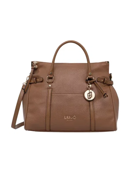 Liu Jo torebka shopper z imitacji skóry brązowa