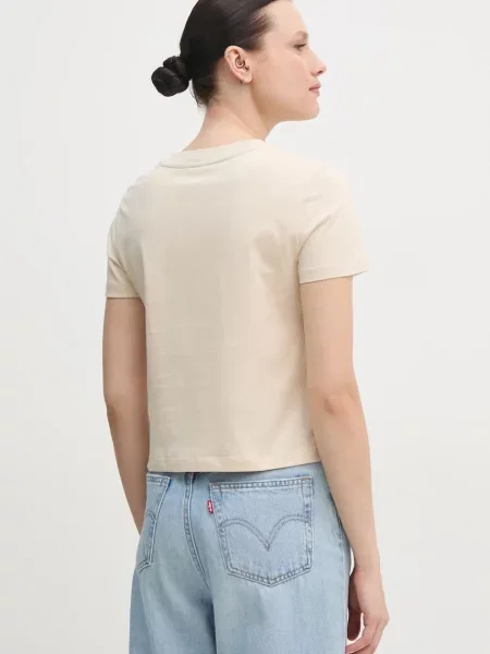 Calvin Klein Jeans t-shirt beżowa