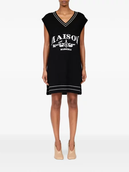 Rochie Mm6 Maison Margiela tricotate negru