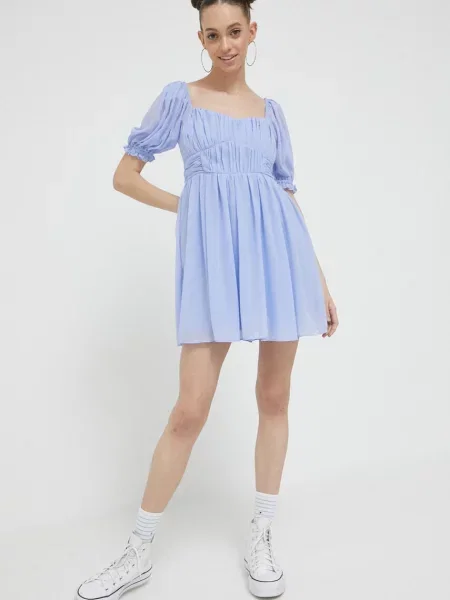 Obleka Abercrombie & Fitch vijolična