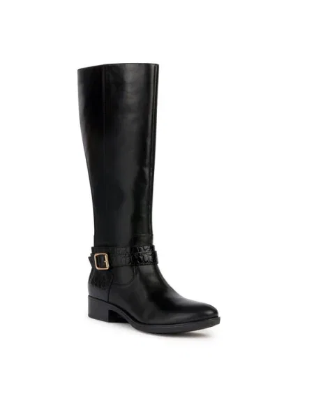 Geox Cizme lungi riding D Felicity negru