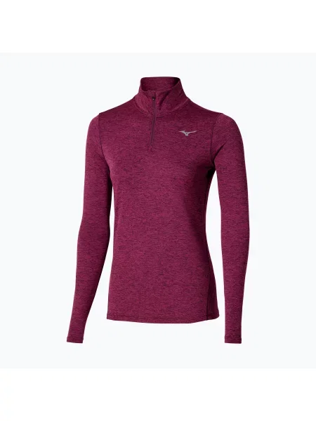 Спортивная кофта Mizuno на полумолнии фиолетовая