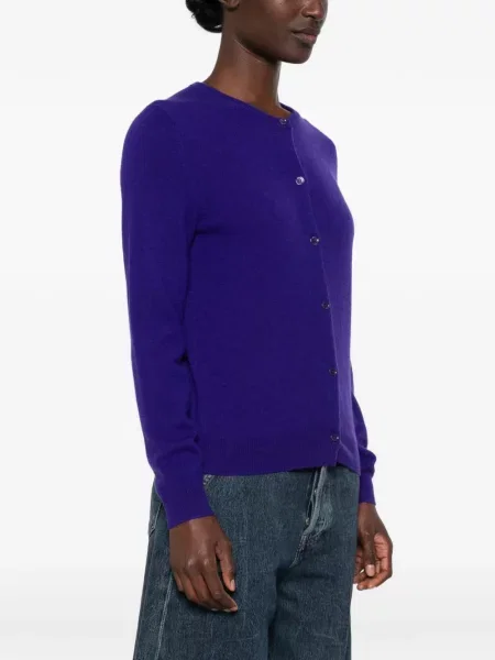Cardigan Bompard din cașmir violet