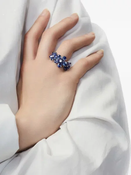 Inel Jewels Aficionado cu model floral alb