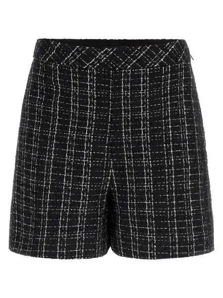 Scurt pantaloni Guess din tweed negru