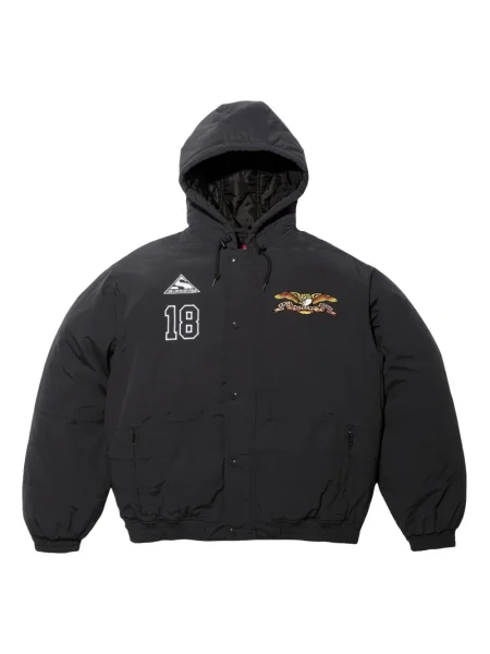 Geacă Supreme cu glugă negru