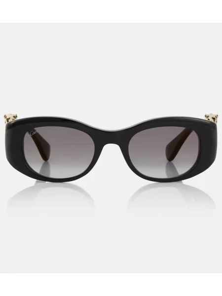Kvadratna sončna očala Cartier Eyewear Collection rjava