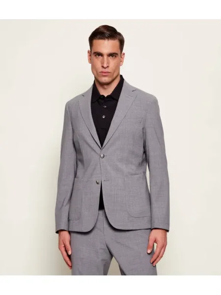 BOSS BLACK De lână sacou negru