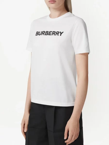 Tričko Burberry s potiskem bílé