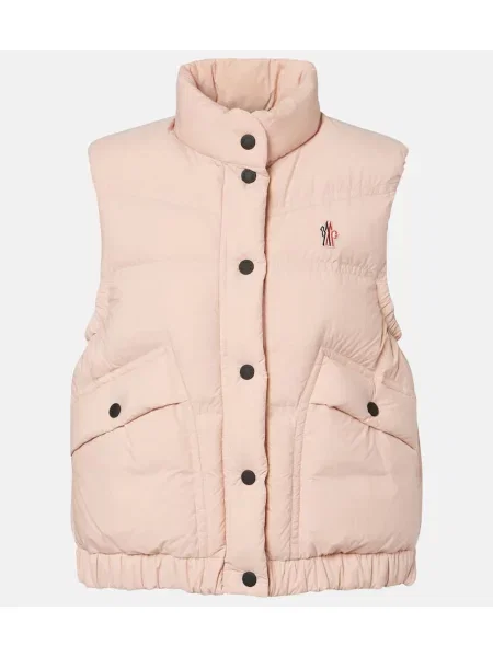 Kamizelka puchowa Moncler Grenoble różowa