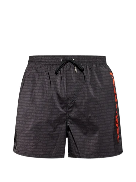 Pantaloni scurți Dsquared2 cu imagine negru