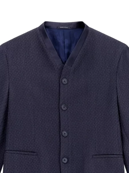 Sacou Giorgio Armani din jacard albastru