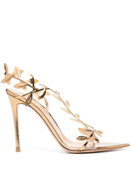 Sandale Gianvito Rossi din piele auriu