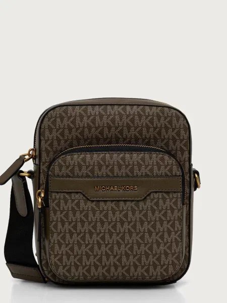 Michael Kors taška přes rameno HUDSON zelená