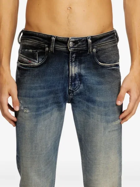Blugi Diesel din piele albastru