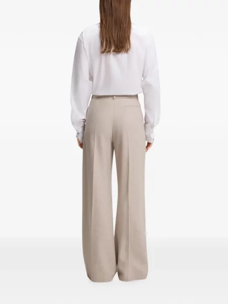 Pantaloni Boss melange de flanelă