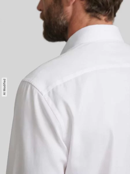 Koszula biznesowa o kroju comfort fit z czystej bawełny Olymp Luxor biała