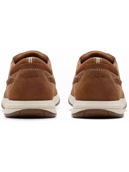 Čipkované tenisky Clarks hnedá