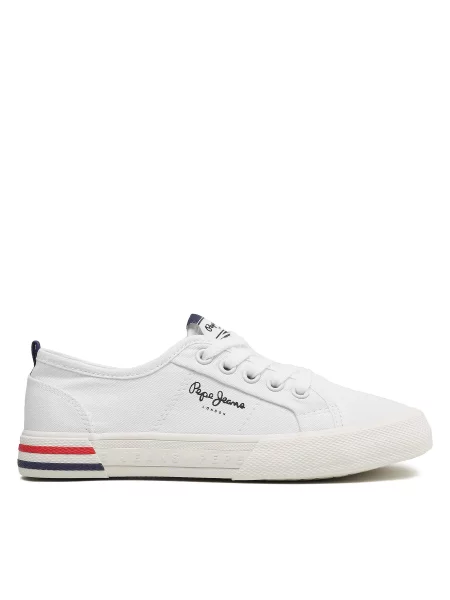 Tenis superge Pepe Jeans Brady Basic G bela