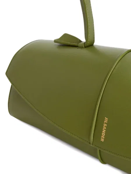 Geanta de piele Jil Sander din piele verde