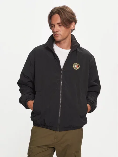 Tommy Jeans Bunda pro přechodné období černá