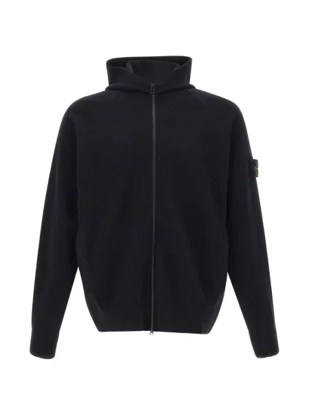 Hanorac cu glugă Stone Island cu strasuri negru