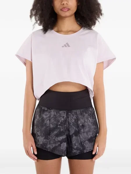 Húzózsinór futó póló Adidas nyomtatás kék