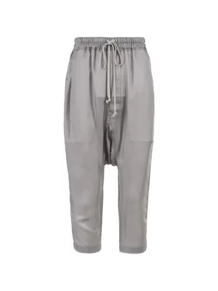 Pantaloni Rick Owens cu cordon gri