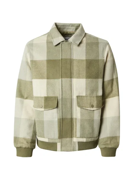 DAN FOX APPAREL Prijelazna jakna Taylan pijeska / maslinasta