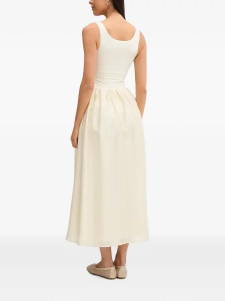 Rochie midi Bardot evazată