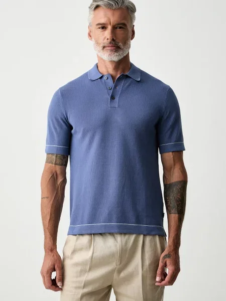 Tricou polo Hackett London albastru